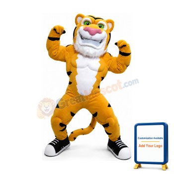 Power Muscle Tiger Mascot Costume