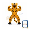 Power Muscle Tiger Mascot Costume