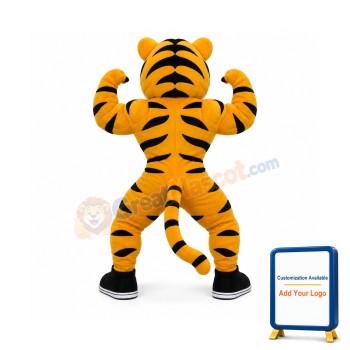 Power Muscle Tiger Mascot Costume