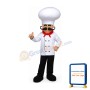 Smile Chef Man Mascot Costume