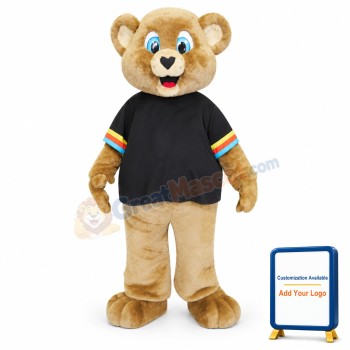 Cute Brown Bear Mascot Costume