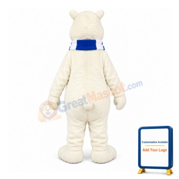 Breezy Polar Bear Mascot Costume