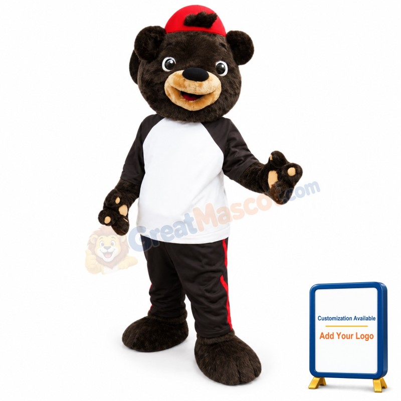 Chocolate Bear Mascot Costume