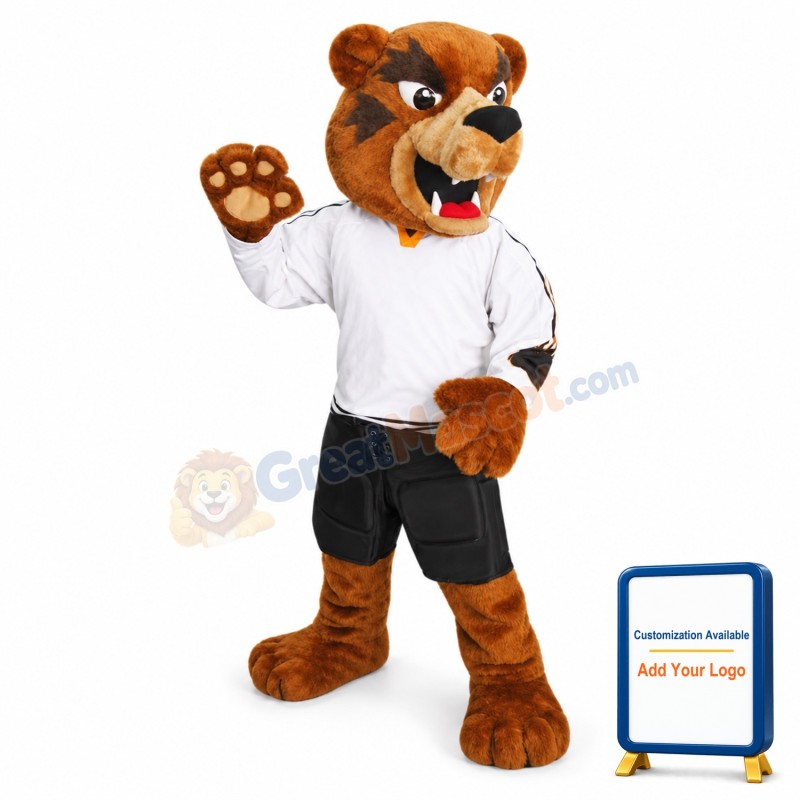 Brown Grizzly Bear Mascot Costume