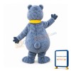 Happy Grey Bear Mascot Costume
