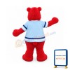 Cute Red Bear Mascot Costume