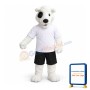 Cute White Bear Mascot Costume