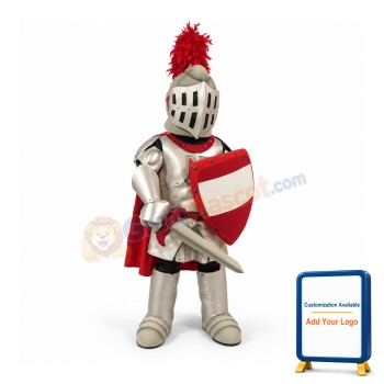Red & Golden Knight Mascot Costume