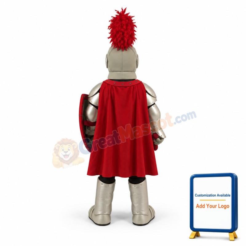 Red & Golden Knight Mascot Costume