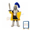 Yellow & Golden Knight Mascot Costume
