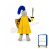 Yellow & Golden Knight Mascot Costume