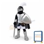 Silver Knight Mascot Costume