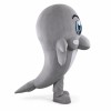 Professional Gray Dolphin Mascot Costume