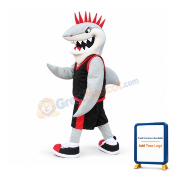 Sport White Shark Mascot Costume
