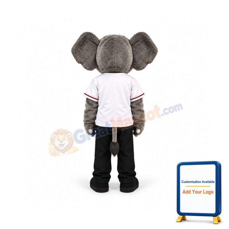 Happy Elephant Mascot Costume