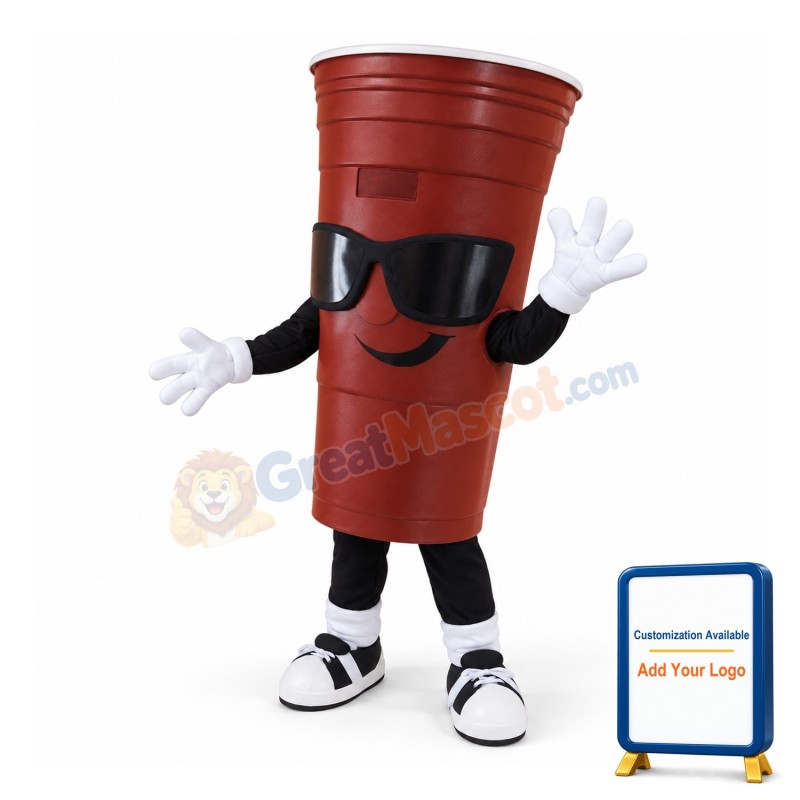 Red Cup Mascot Costume