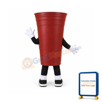 Red Cup Mascot Costume