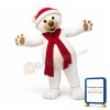 Christmas Polar Bear Mascot Costume