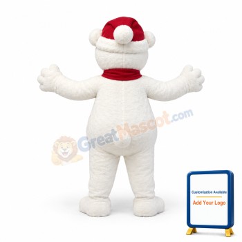 Christmas Polar Bear Mascot Costume