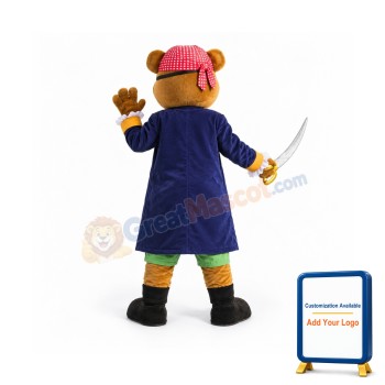 Pirate Bear Mascot Costume