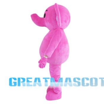 Cute Pink Elephant Mascot Costume