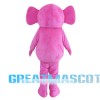 Cute Pink Elephant Mascot Costume