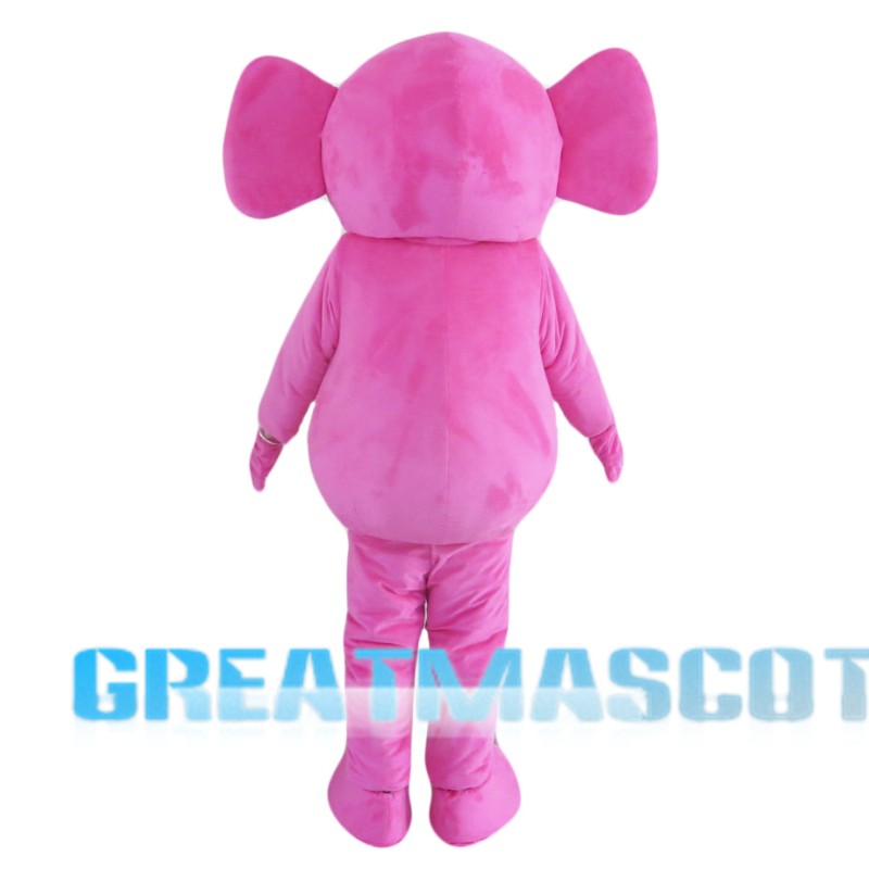 Cute Pink Elephant Mascot Costume