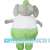 Big Fat Grey Elephant Mascot Costume