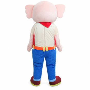 Beige Elephant Mascot Costume