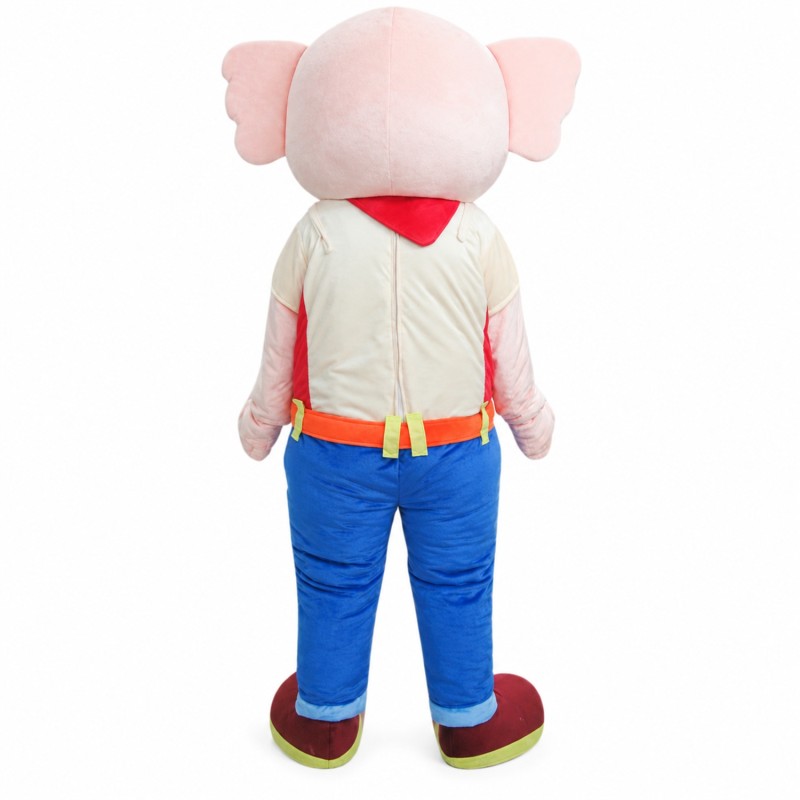 Beige Elephant Mascot Costume