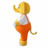 Golden Adult Elephant Mascot Costume