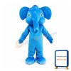 Blue Adult Elephant Mascot Costume