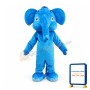 Blue Adult Elephant Mascot Costume