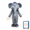 Grey Adult Elephant Mascot Costume