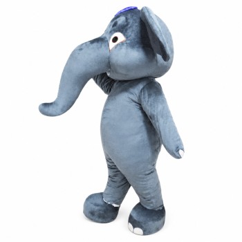 Grey Adult Elephant Mascot Costume