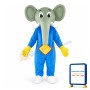 Blue Body Elephant Mascot Costume