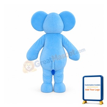 Blue Elephant Mascot Costume For Adults