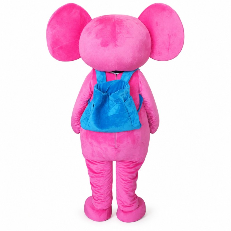 Adult Pink Elephant Mascot Costume