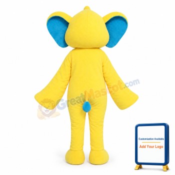 Yellow Elephant Mascot Costume