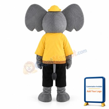 Adult Grey Elephant Mascot Costume