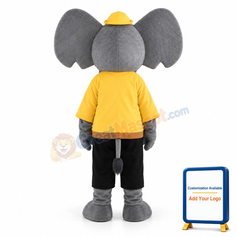 Adult Grey Elephant Mascot Costume