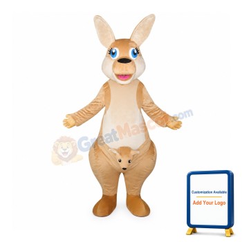 Handmade Plush Material Kangaroo Mascot Costume