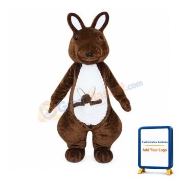 Chocolate Kangaroo Mascot Costume