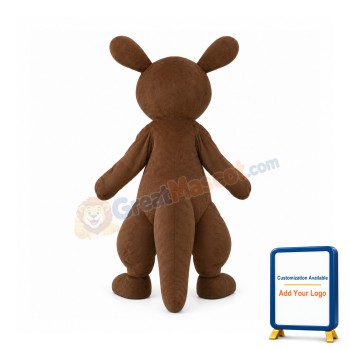Brown & Yellow Kangaroo Mascot Costume