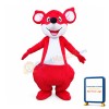 Red Happy Kangaroo Mascot Costume