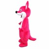 Red Happy Kangaroo Mascot Costume