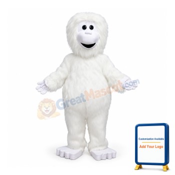 White Yeti Mascot Costume