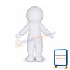 Cute White Yeti Mascot Costume