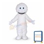 Cute White Yeti Mascot Costume