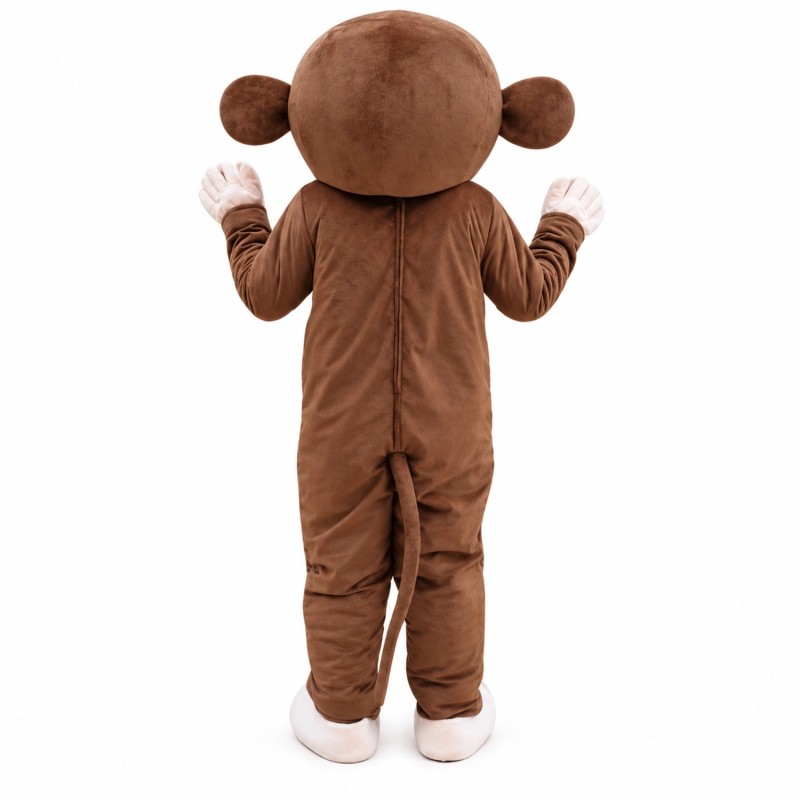 Plush Adult Monkey Mascot Costume